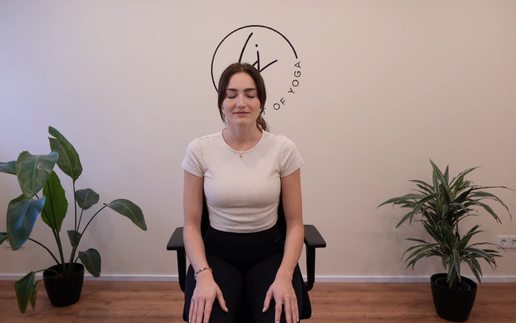 anfangsentspanung für yoga im büro